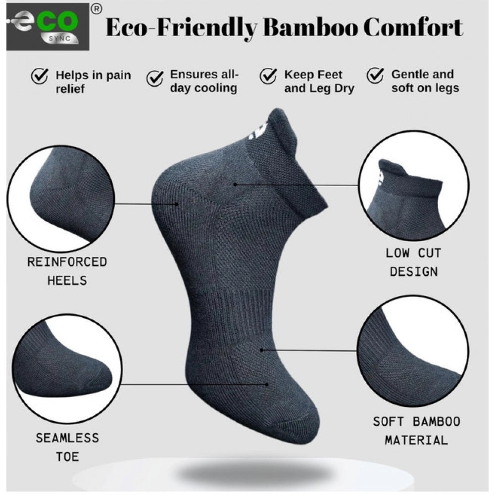 Generic 4_Pair Set Unisex Casual Cotton Printed Ankle Length Socks (Multicolor)