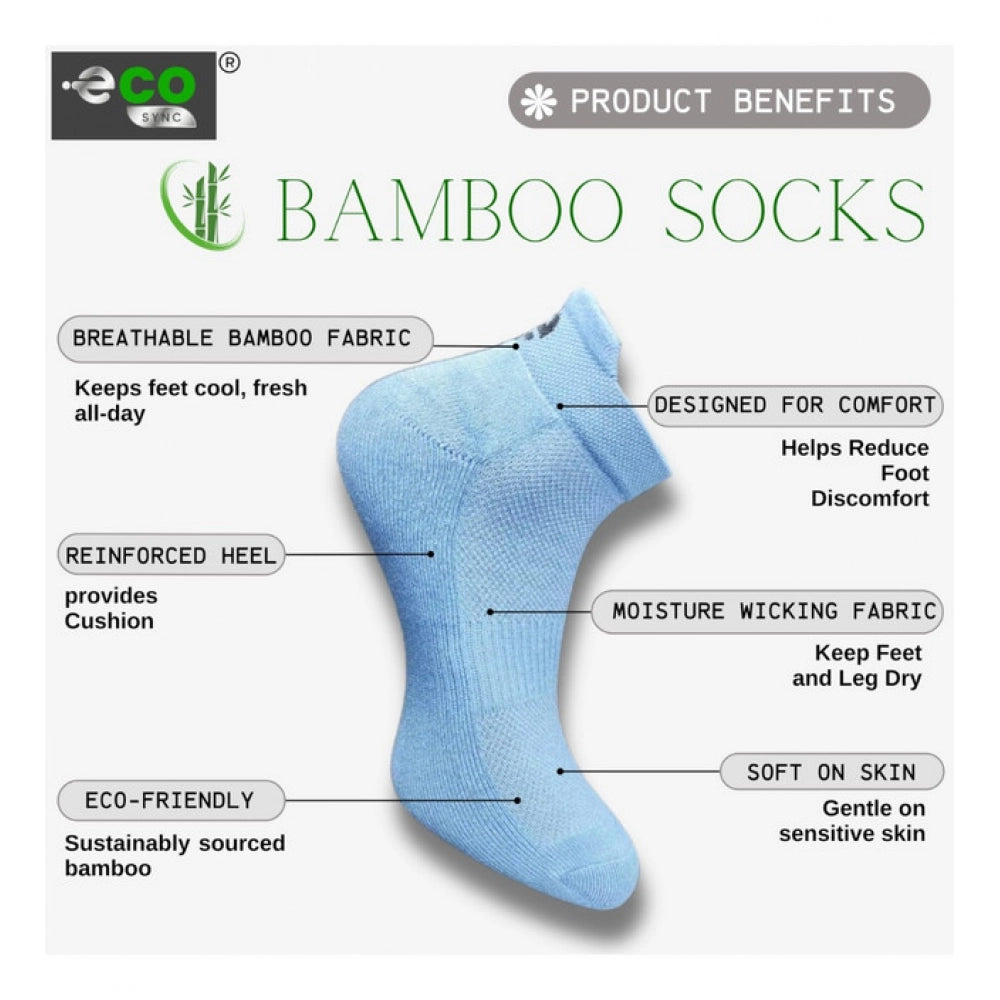 Generic 4_Pair Set Unisex Casual Cotton Printed Ankle Length Socks (Multicolor) Secondary image