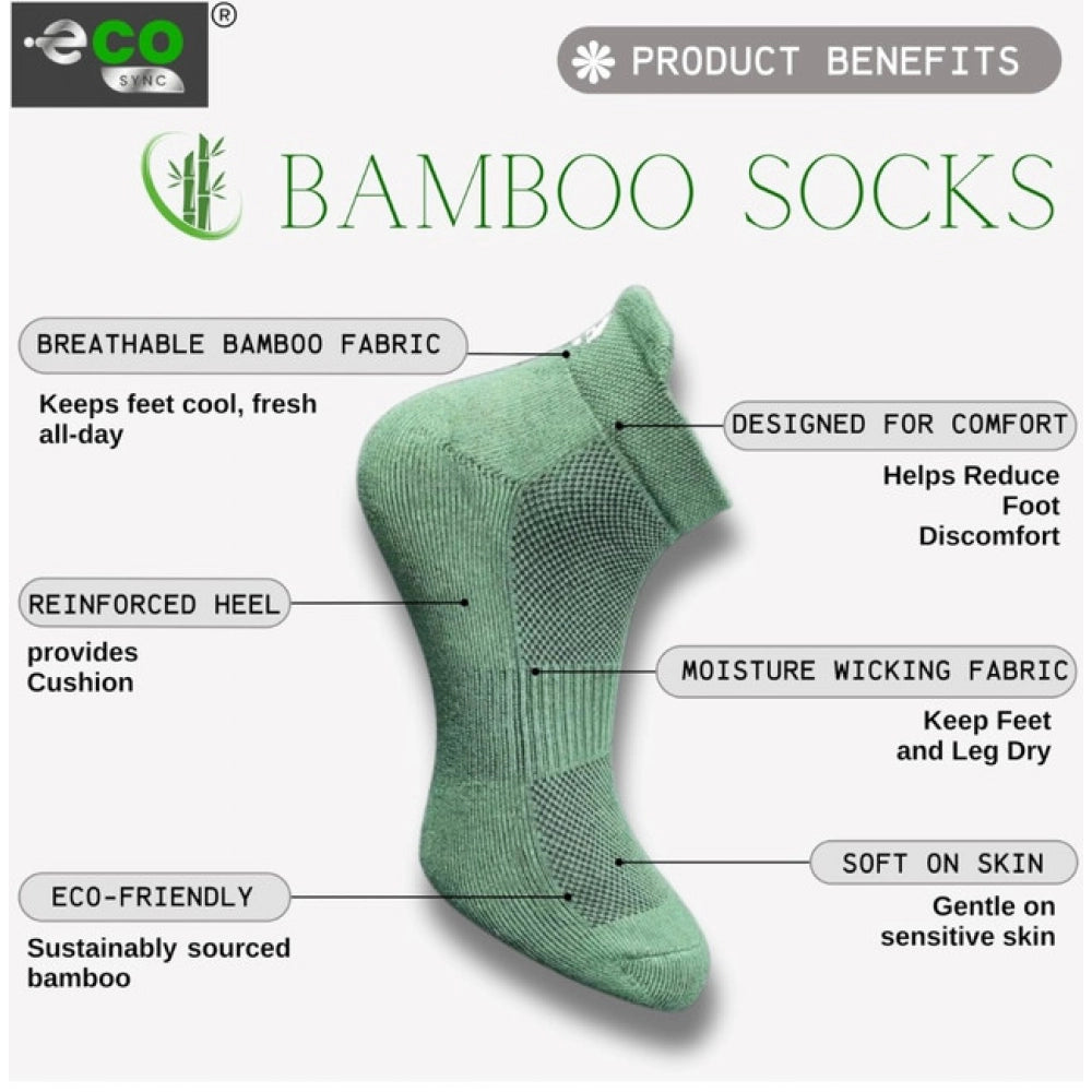 Generic 4_Pair Set Unisex Casual Cotton Printed Ankle Length Socks (Multicolor) Secondary image