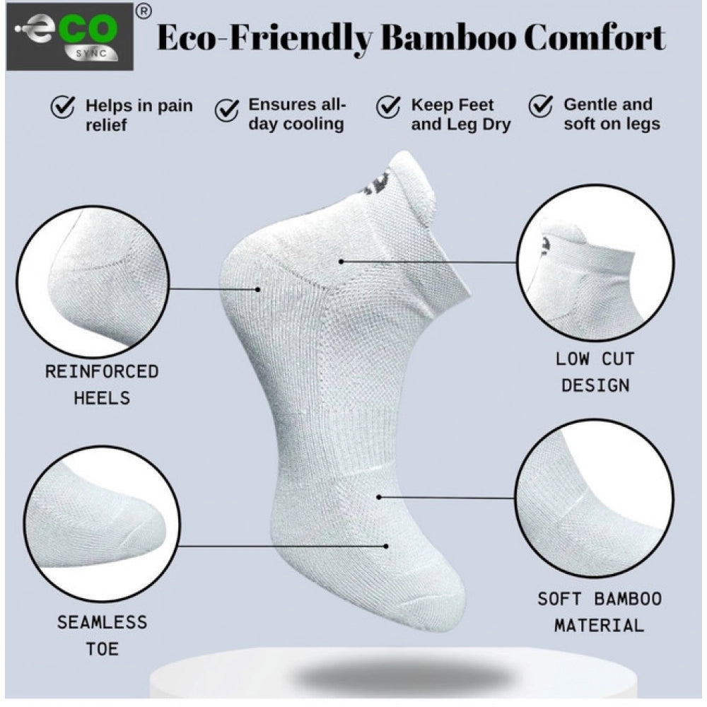 Generic 4_Pair Set Unisex Casual Cotton Printed Ankle Length Socks (Multicolor)