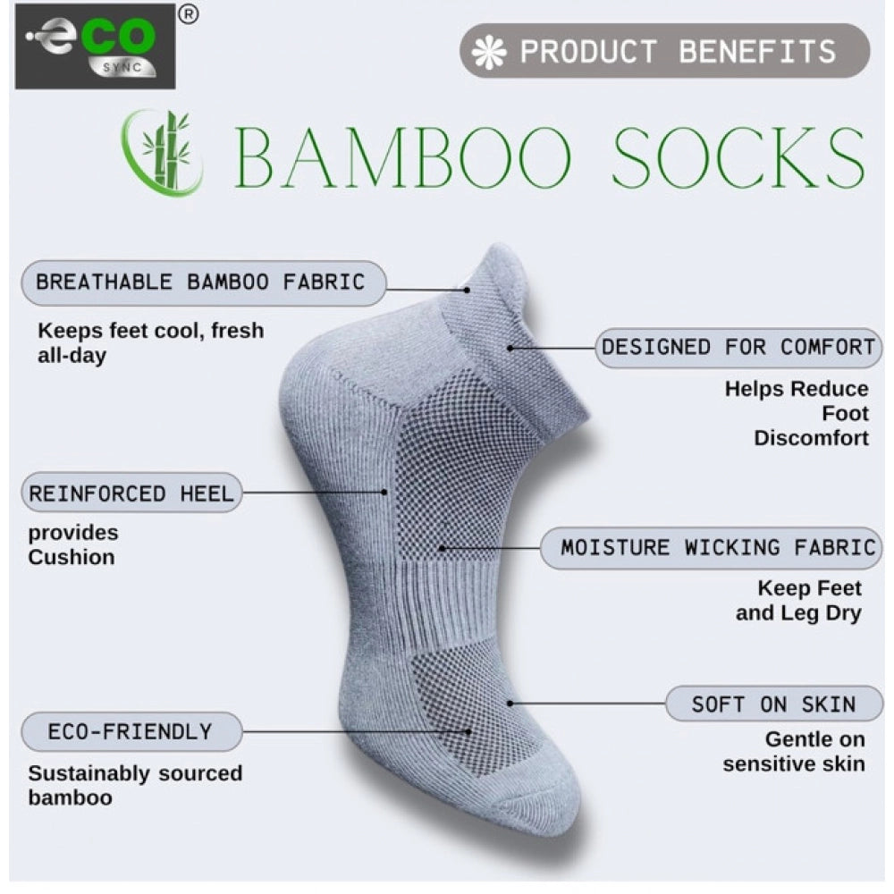 Generic 4_Pair Set Unisex Casual Cotton Printed Ankle Length Socks (Multicolor) Secondary image