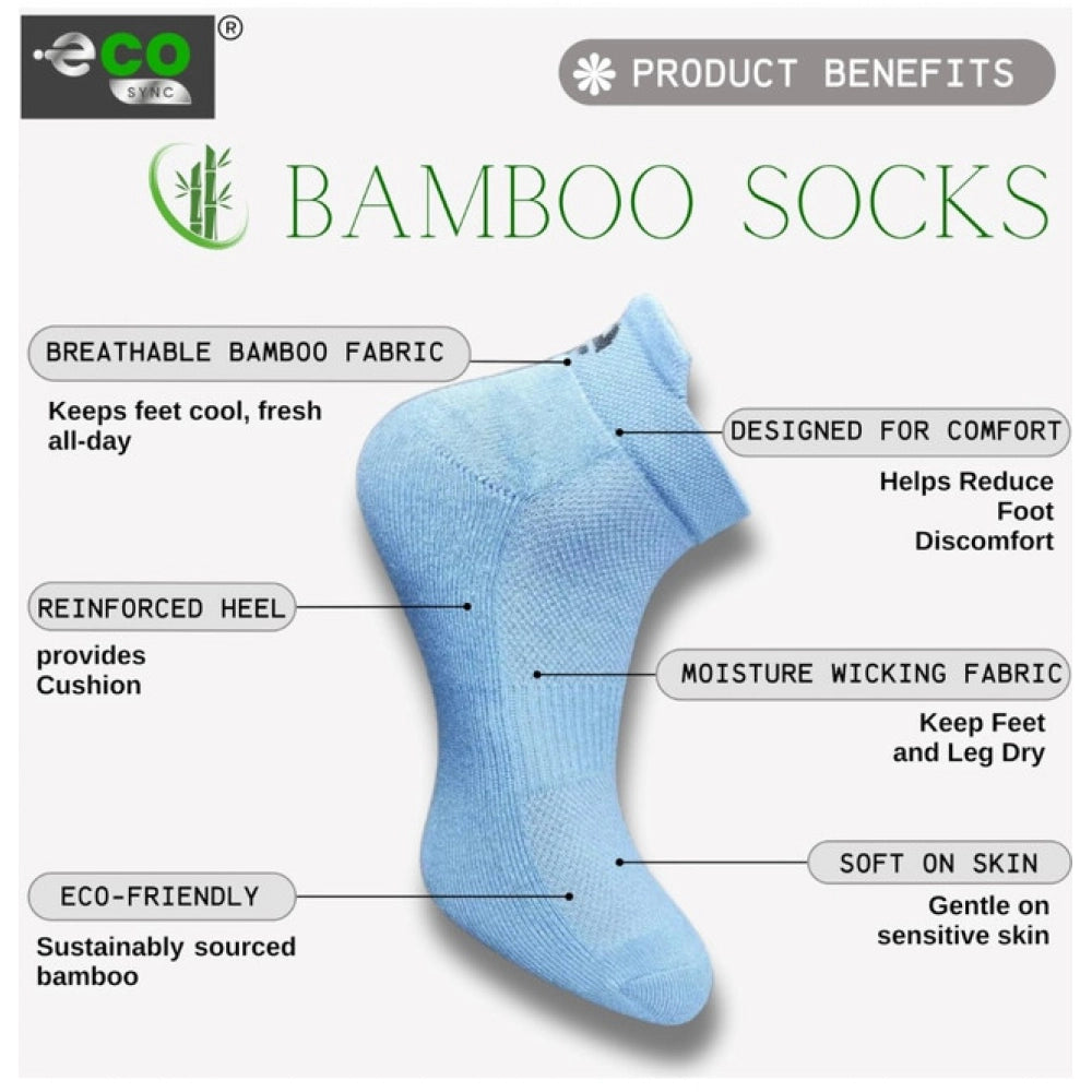 Generic 4_Pair Set Unisex Casual Cotton Printed Ankle Length Socks (Multicolor) Secondary image