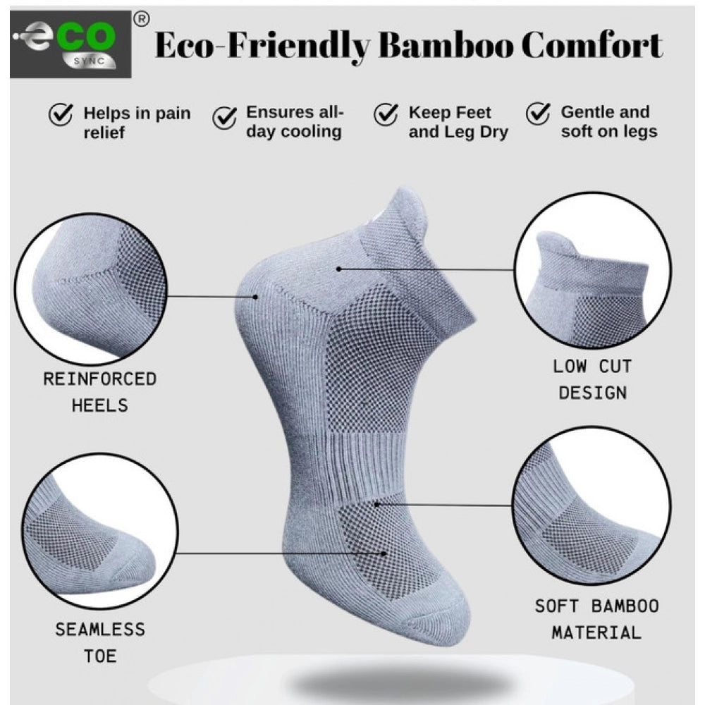 Generic 4_Pair Set Unisex Casual Cotton Printed Ankle Length Socks (Multicolor)