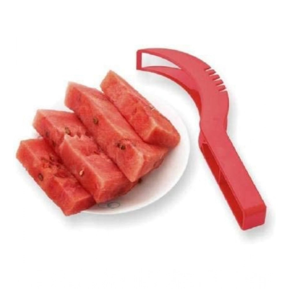 Generic Pack Of 3_Plastic Handle Watermelon Cutter Knife (Color: Assorted ) Secondary image