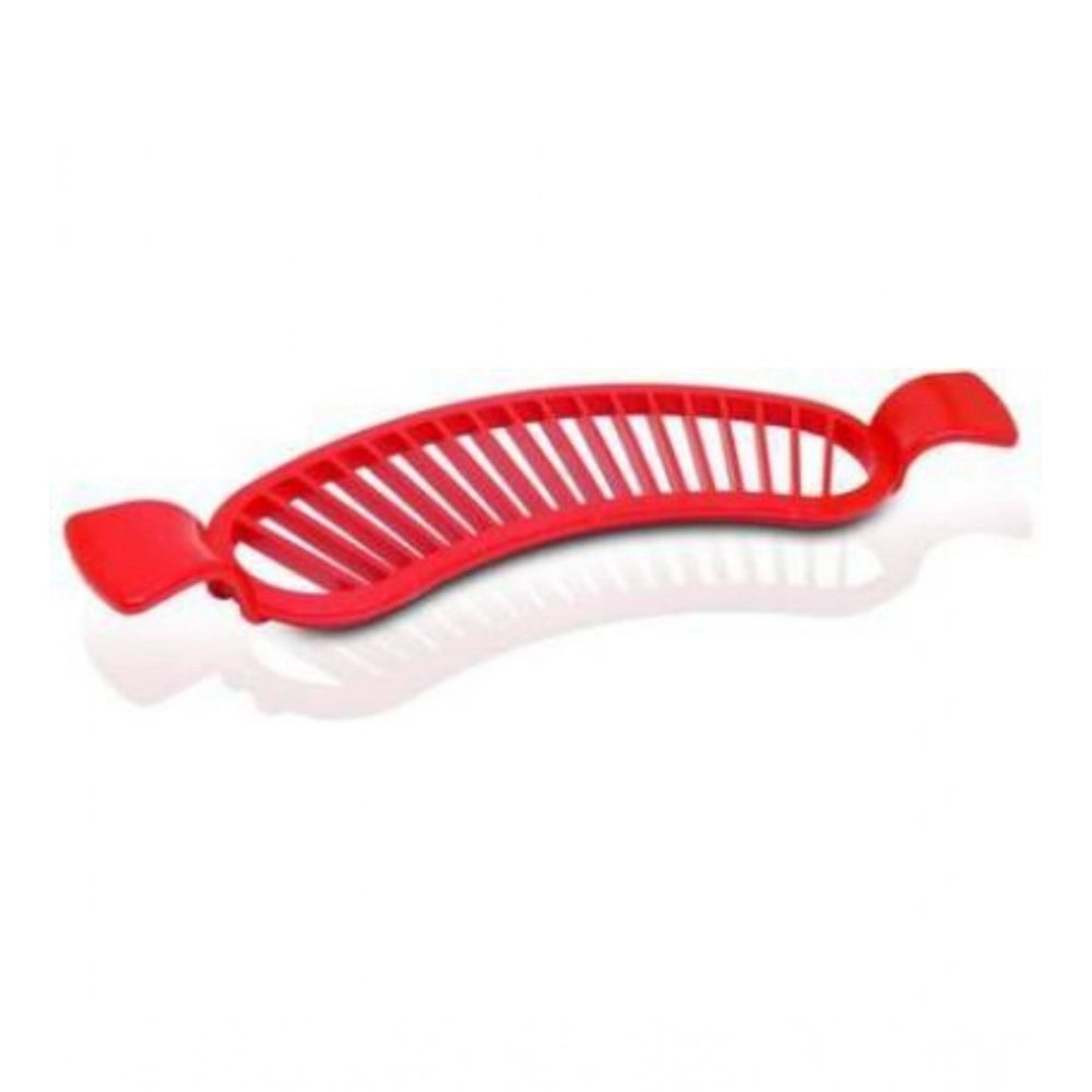 Generic Pack of 8_Banana Slicer Cutter And Chopper – Plastic Fruit Slicers for Salads (Color: Assorted ) Main image