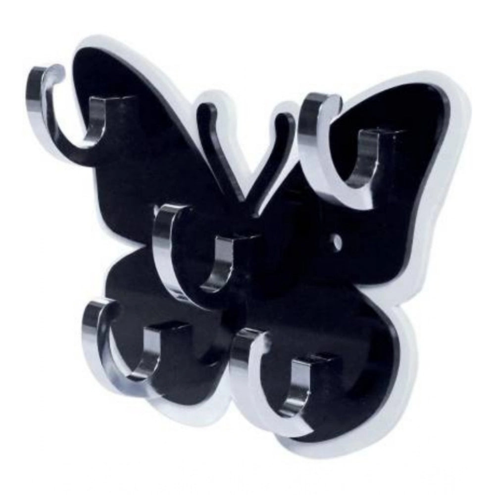 Generic Pack Of 2_Butterfly Key Holder – Decorative Wall Mount Key Organizer (Color: Black) Secondary image