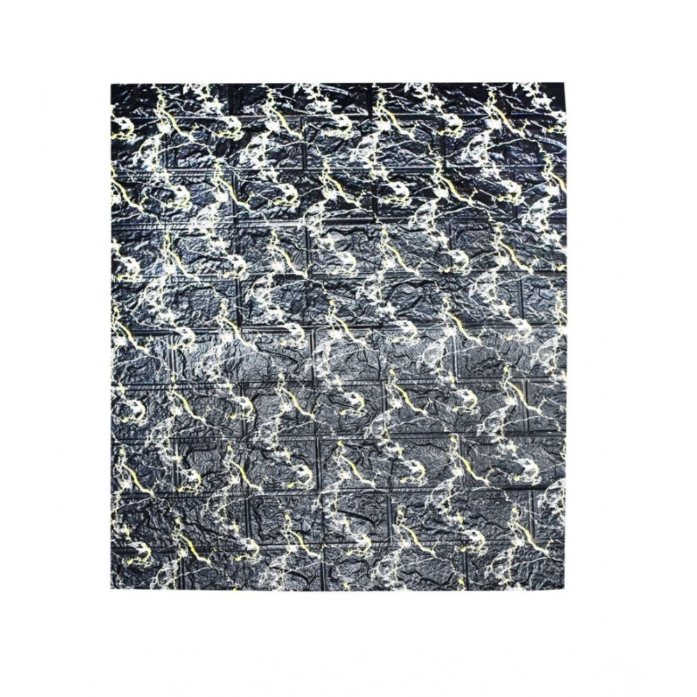 Generic Pack Of 3_Fancy 3D Wall Decor – Stylish Black Decorative Wall Art (Color: Assorted )