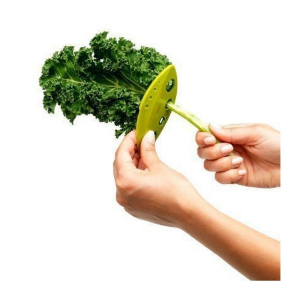 Generic Pack Of_5 Vegetable And Herb Leaf Stripper – Plastic Kitchen Gadgets for Celery, Parsley And Cabbage (Color: Assorted ) Secondary image