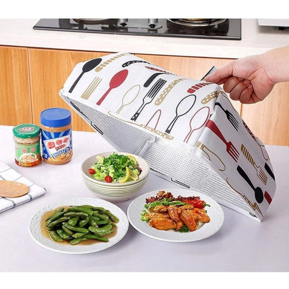 Generic Pack Of 4_Food Dish Cover – Reusable Mesh Lid for Protecting Food from Dust And Insects (Color: Assorted ) Secondary image