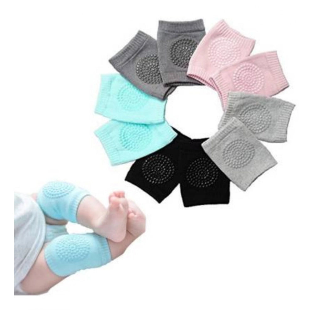 Generic Pack Of 3_Baby Knee Pads – Soft And Comfortable Crawling Protectors (Color: Assorted ) Main image