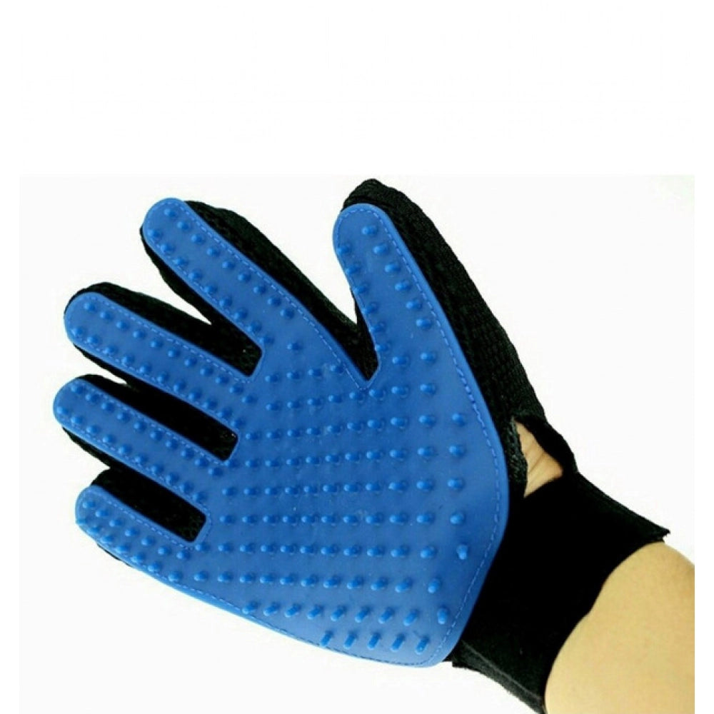 Generic Pack of 2_5-Finger Deshedding Glove – Pet Hair Remover And Grooming Gloves (Color: Assorted ) Main image
