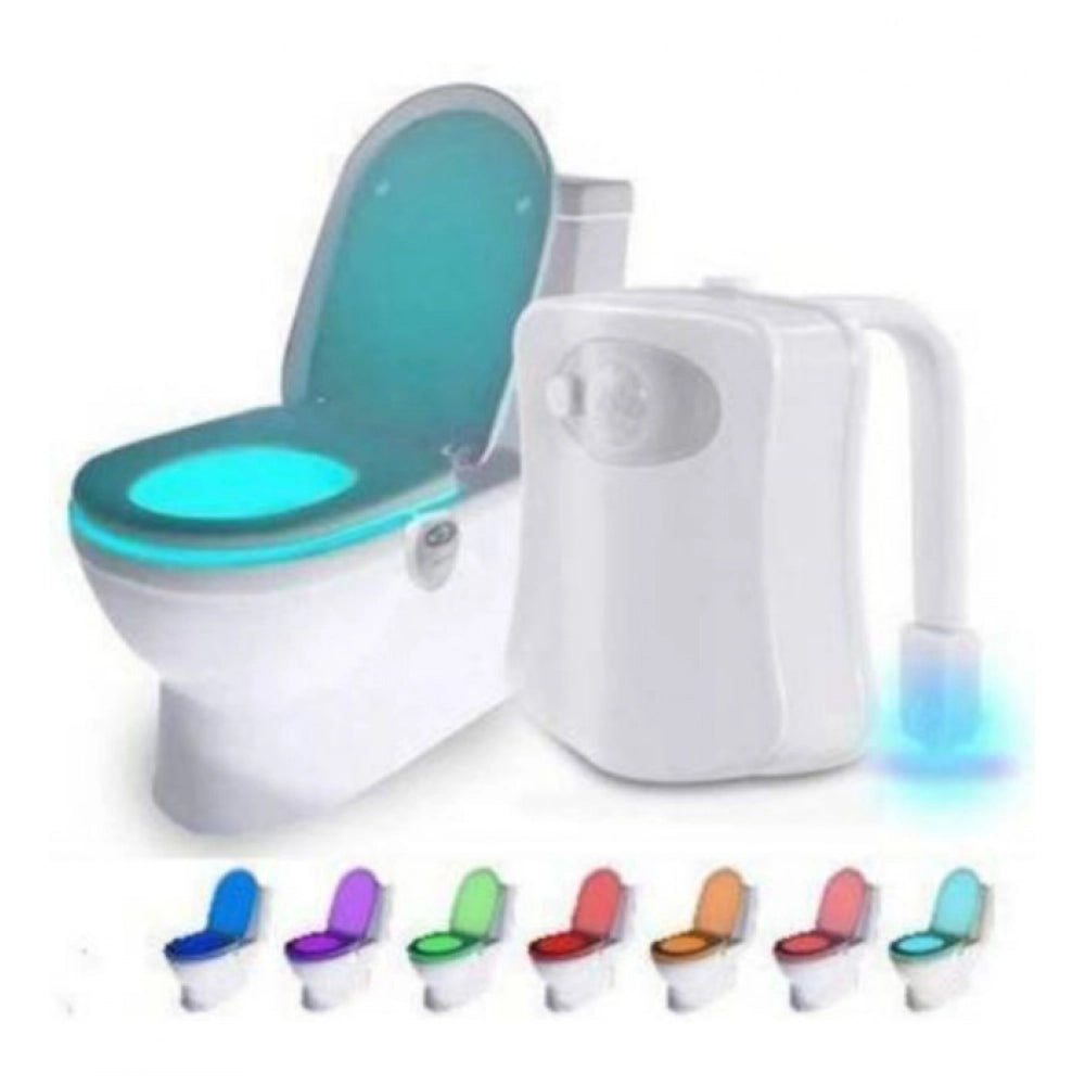 Generic Pack of 2_Toilet Bowl Night Light – Motion Sensor LED Toilet Lamp (Color: Assorted ) Secondary image