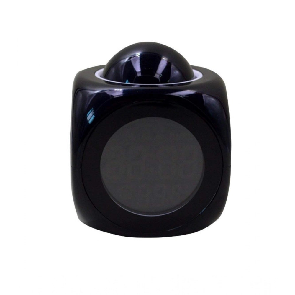 Generic Time Display with Voice Projection And Wake-Up Alarm Clock (Color: Black) Main image
