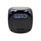 Generic Time Display with Voice Projection And Wake-Up Alarm Clock (Color: Black)