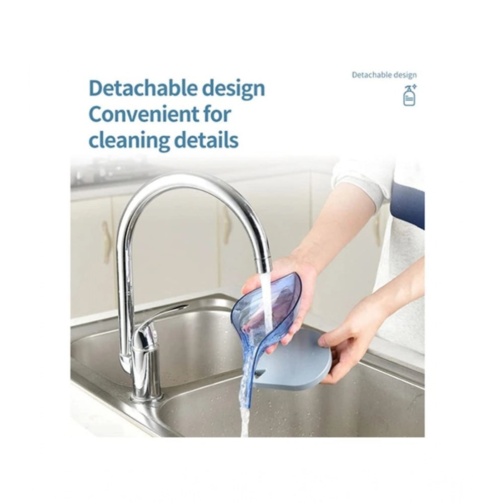Generic Pack Of 2_Leaf-Shaped Soap Holder – Stylish Bathroom Soap Dish (Color: Assorted )