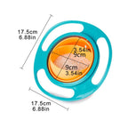 Generic Pack Of 2_Gyro Bowl – Spill-Proof Rotating Fun Bowl for Kids (Color: Assorted )