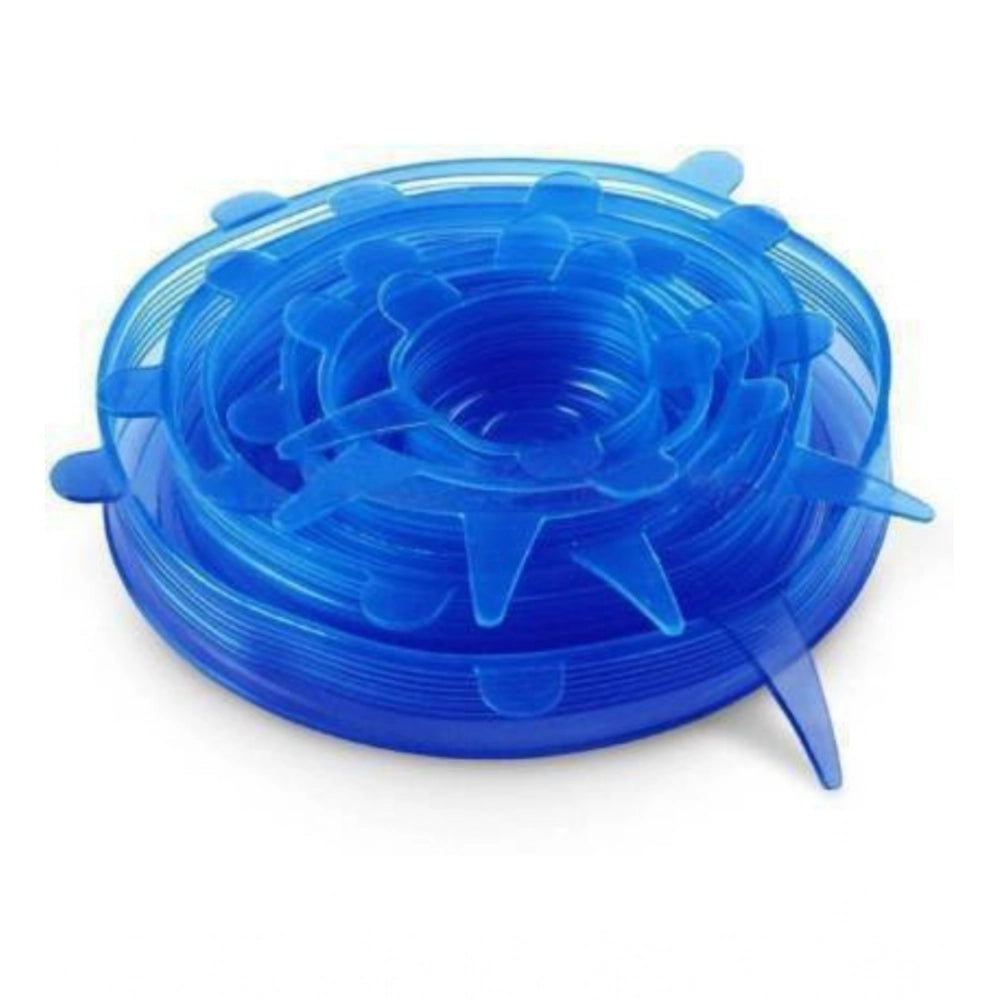 Generic Pack Of 2_Silicone Lids – Reusable Stretchable Covers for Bowls And Containers (Color: Assorted ) Main image
