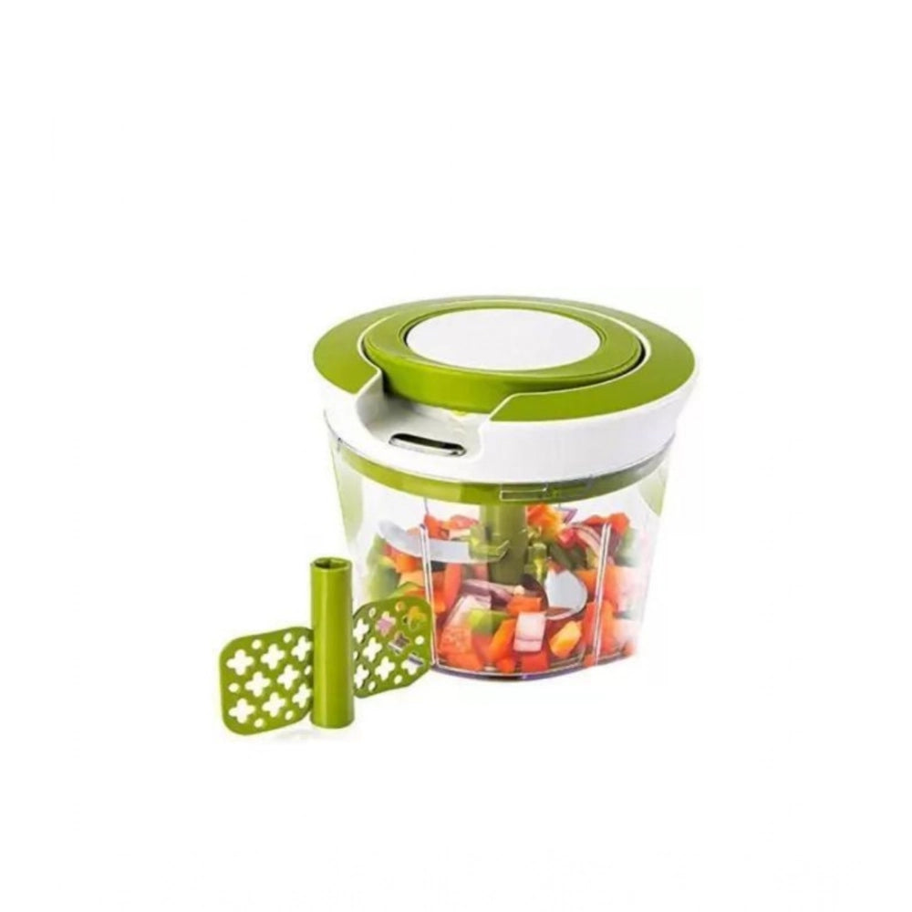Generic 2-in-1 Manual Smart Chopper – Handy Vegetable And Fruit Processor (Color: Assorted ) Main image
