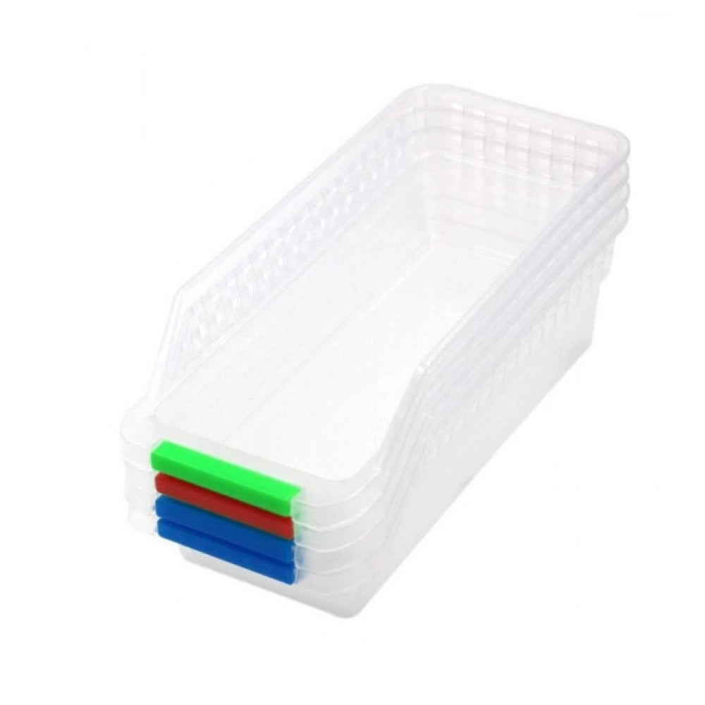 Generic Plastic Fridge Space Saver Rack Organizer – (Color: Assorted ) Secondary image