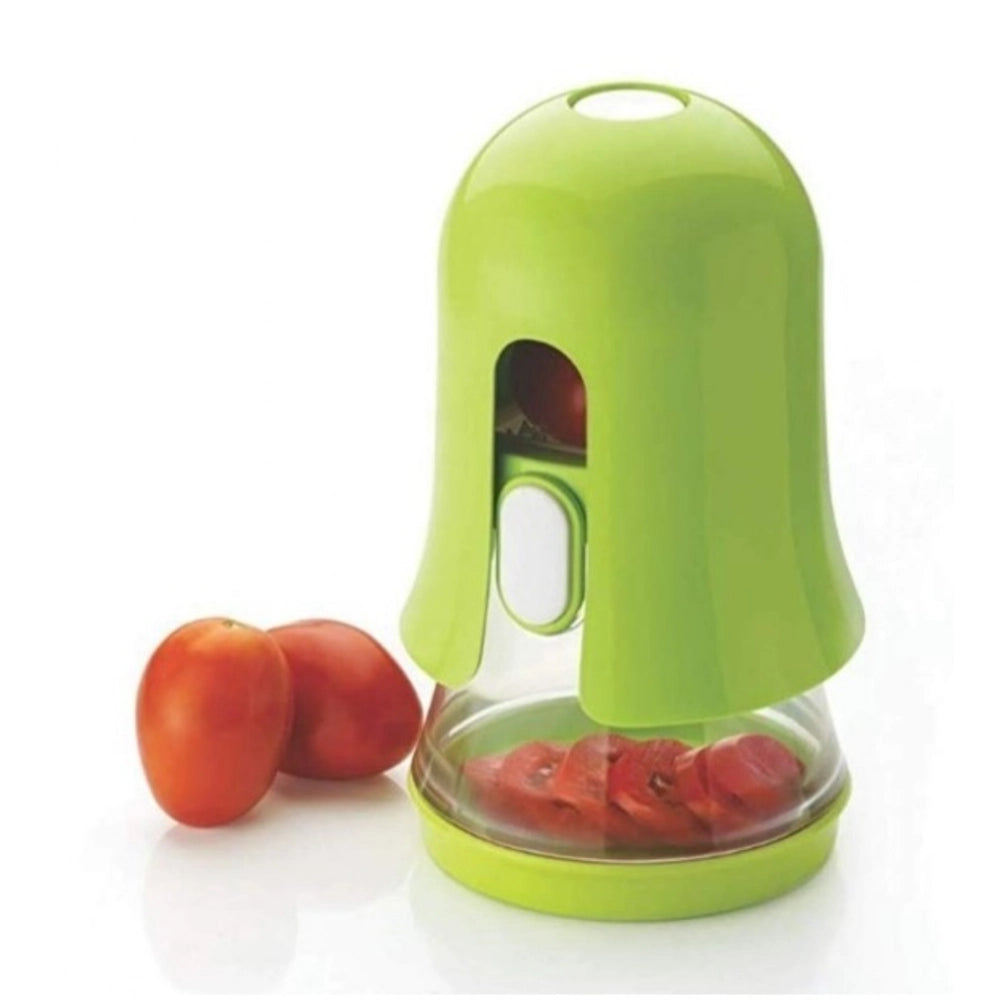 Generic Stainless Steel Multifunction Vegetable Cutter Chipser Manual Quick Dicer Fruit Slicer Non-Skid Base Slicer and Cutter Grater (Color: Assorted ) Main image