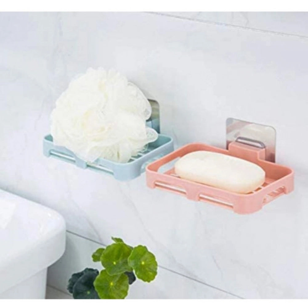 Generic Pack of 5_Magic Sticker Soap Holder – Wall-Mount Soap Organizers (Color: Assorted ) Secondary image