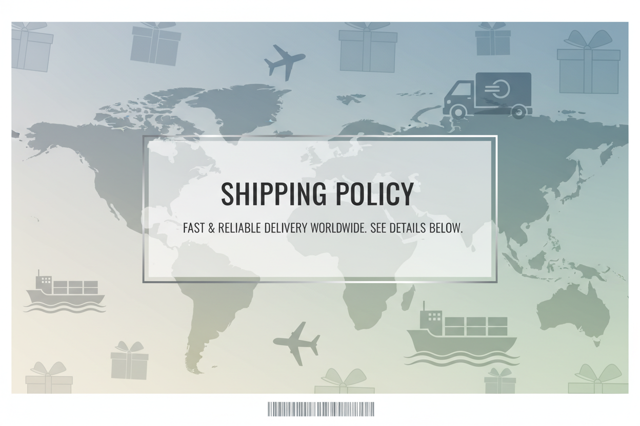 Shipping policy with background